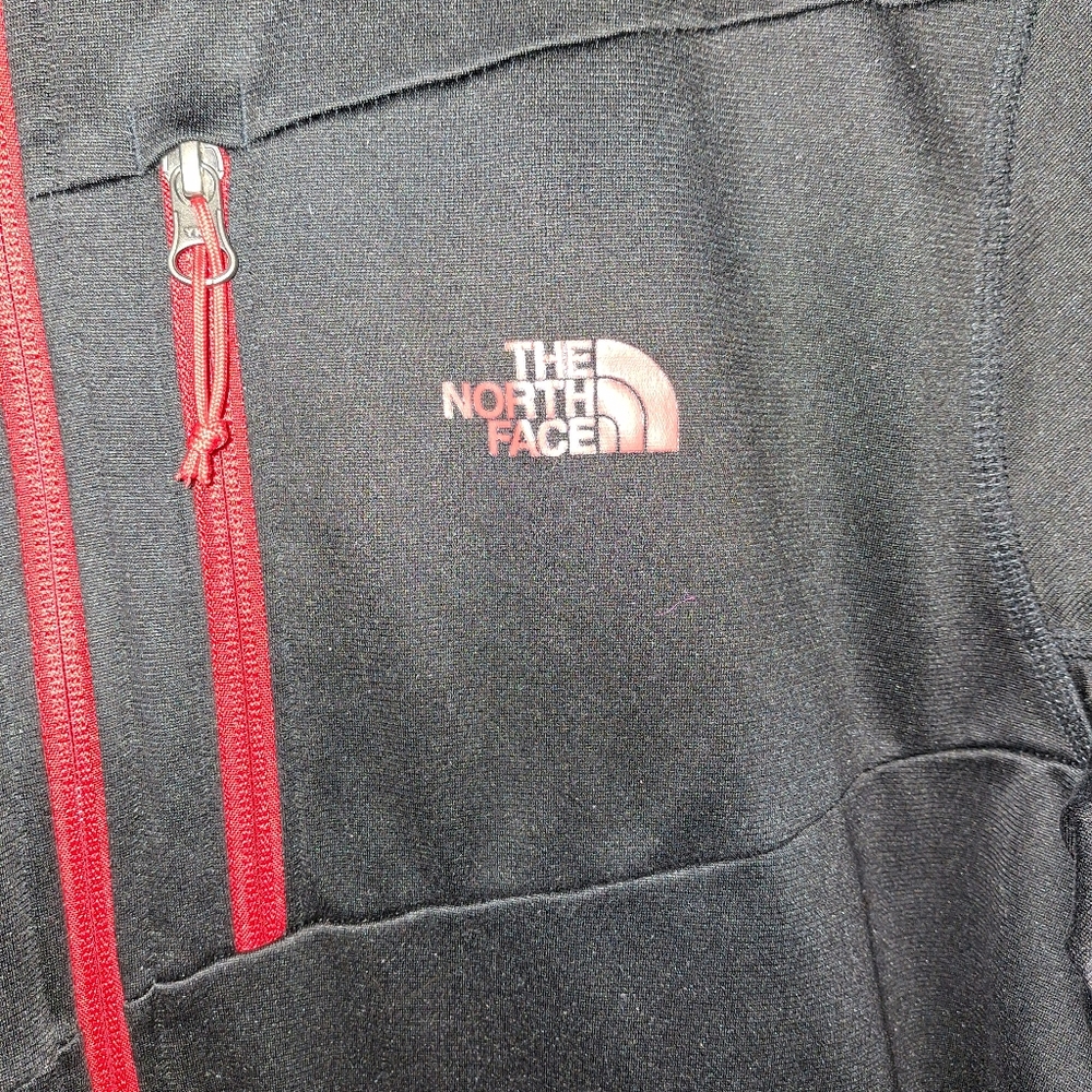The North Face Black Jacket with Red Accents - Picture 3 of 5